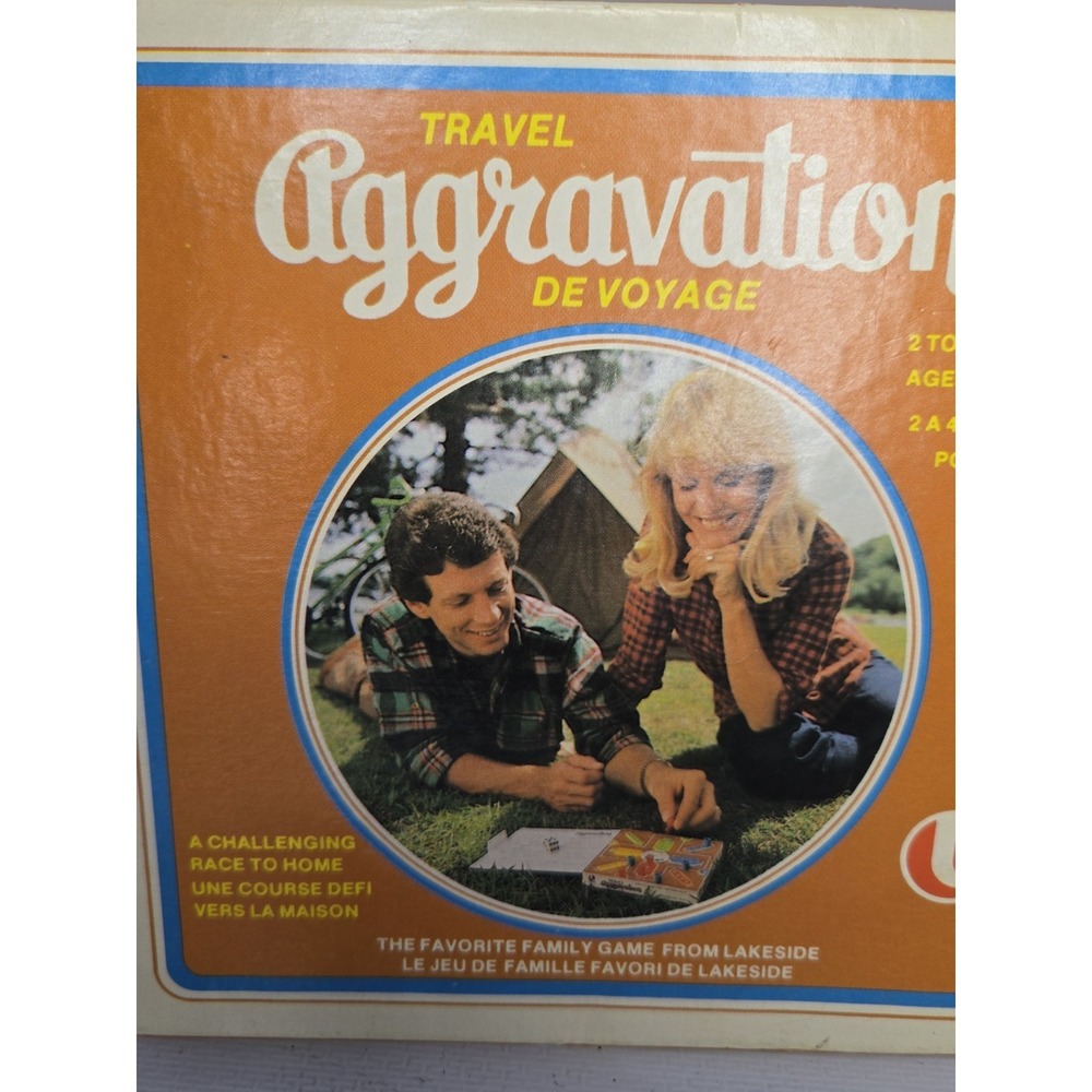 Vintage Travel Aggravation Board Game 1980 Lakeside Complete Retro Family Toy - Picture 2 of 12